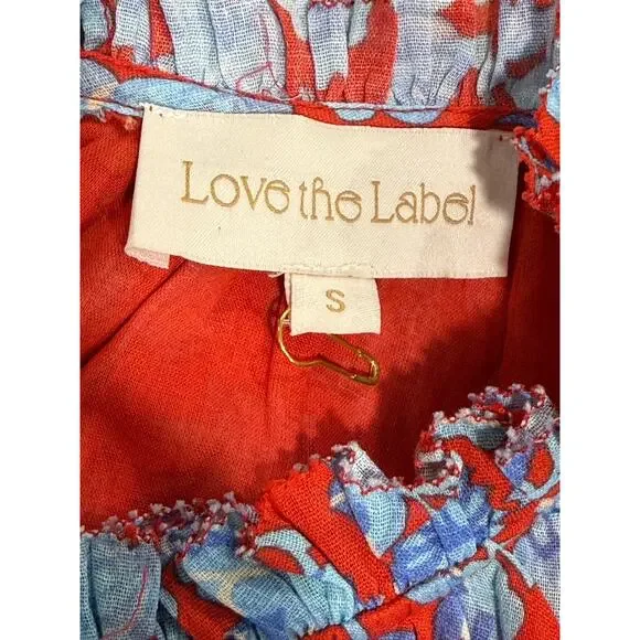 Love the Label Poppy Maxi Dress In Paola Floral Print Smocked Tiered Sz S EUC - Picture 5 of 8